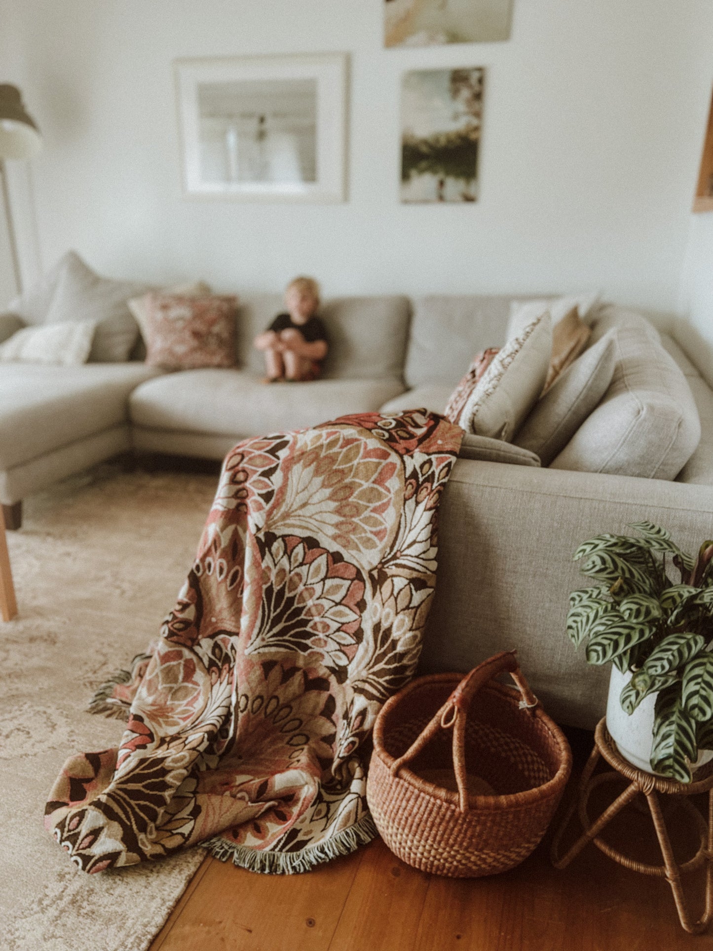 All My Loving' Woven Picnic Rug / Throw