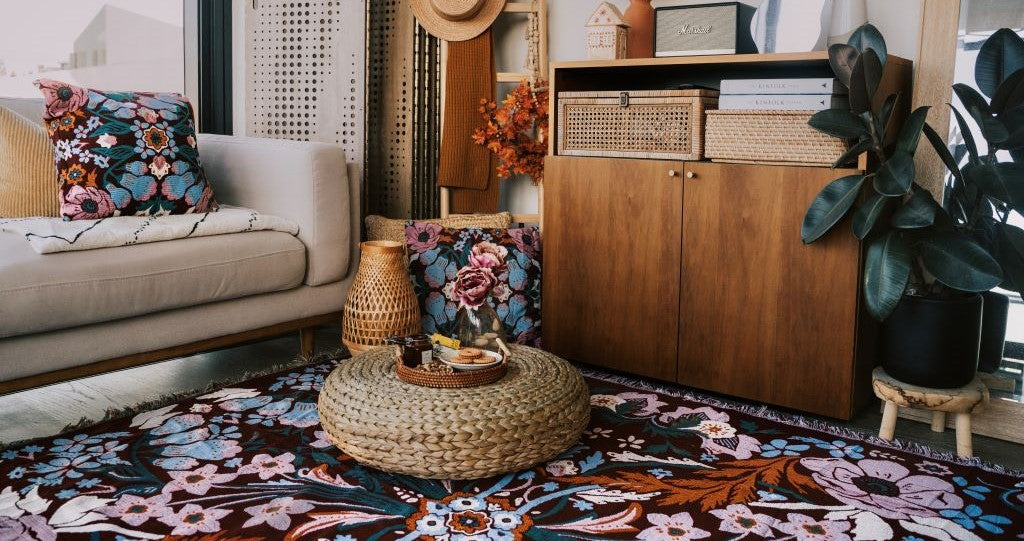 Matching cushions and rugs sales