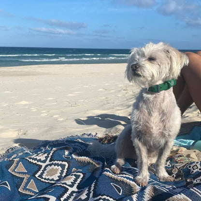 Blue Moon' Woven Picnic Rug / Throw