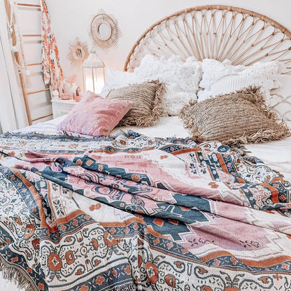 Strawberry Fields' Woven Picnic Rug / Throw