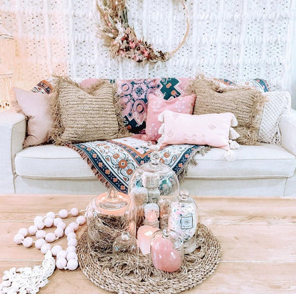 Strawberry Fields' Woven Picnic Rug / Throw