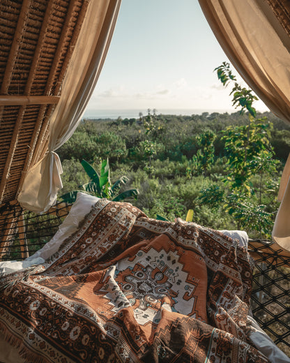 Norwegian Wood' Woven Picnic Rug / Throw