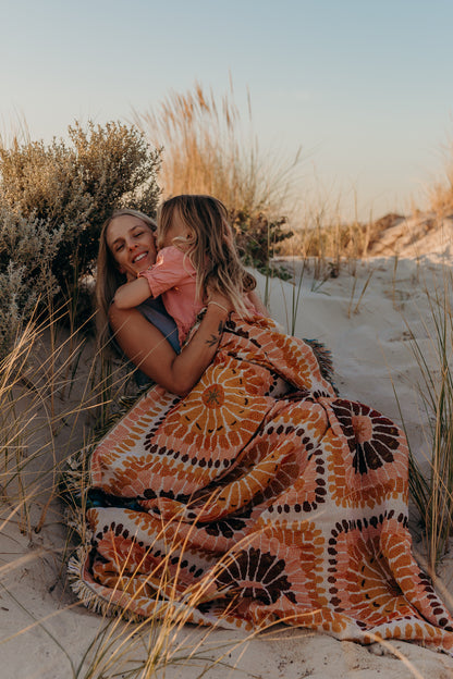 Eight Days A Week' Woven Picnic Rug / Throw