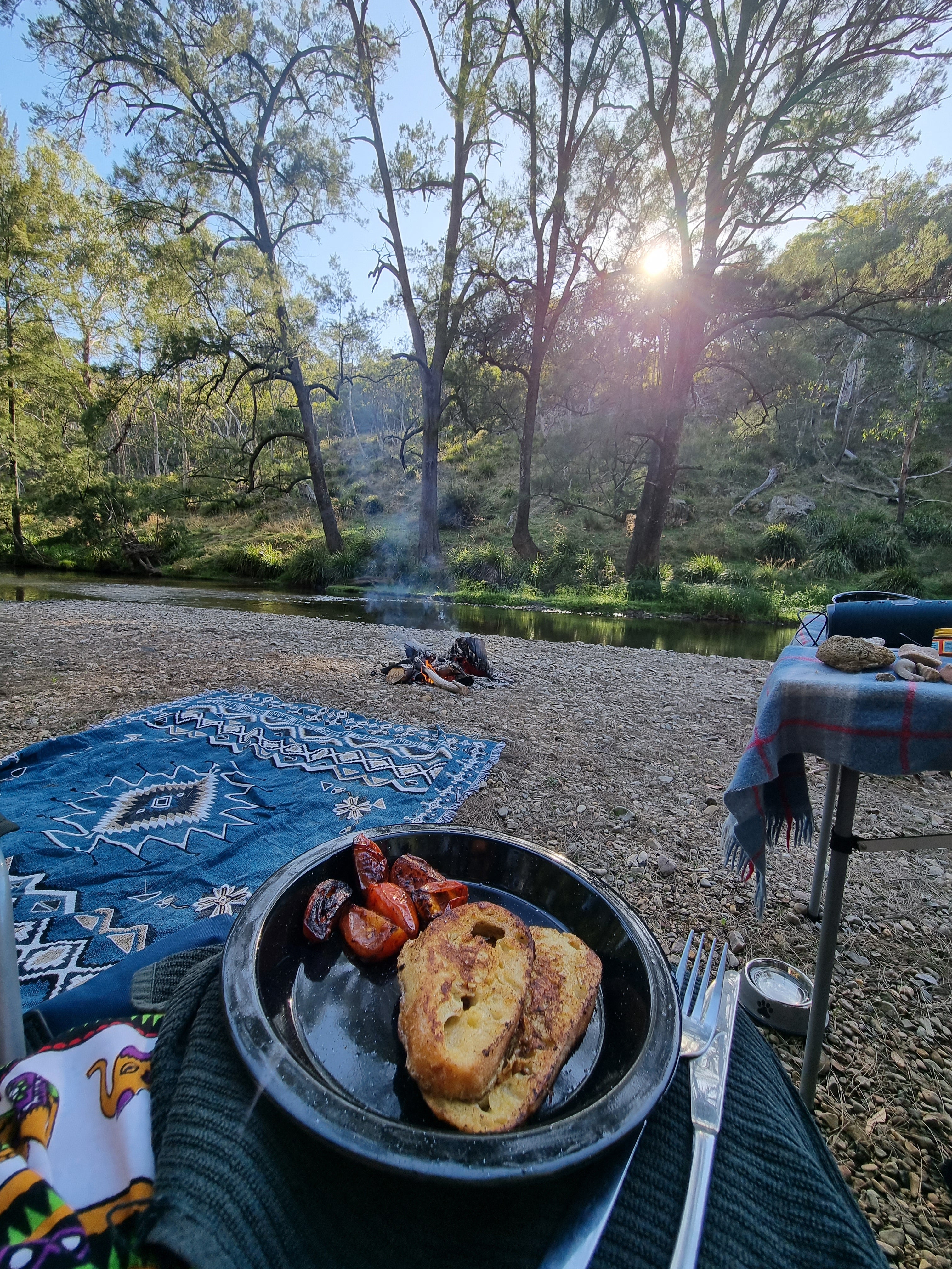 Let It Be' Woven Cotton Throw Rug Picnic Blanket – Hendeer