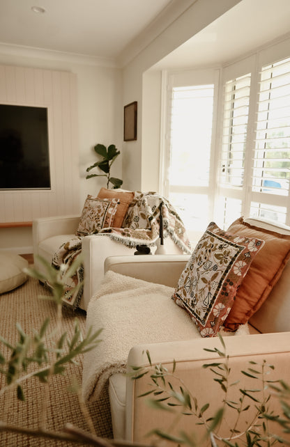 Eleanor Rigby' Woven Picnic Rug / Throw