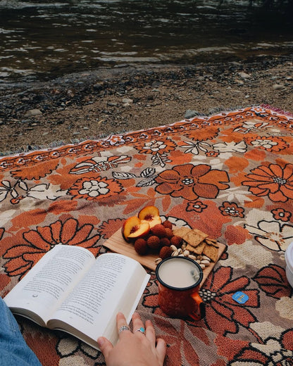 Penny Lane' Woven Picnic Rug / Throw