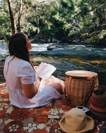 Penny Lane' Woven Picnic Rug / Throw