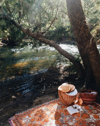 Penny Lane' Woven Picnic Rug / Throw