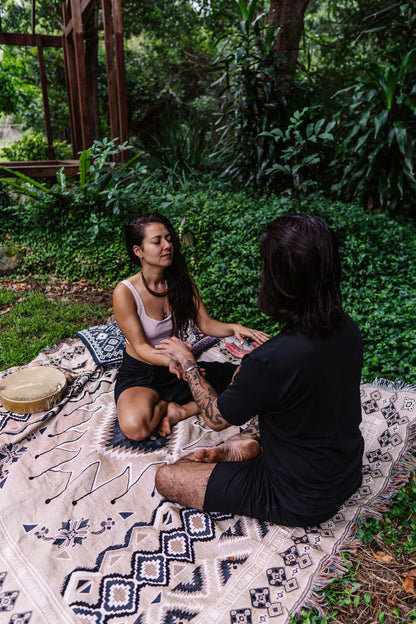 Hey Jude' Woven Picnic Rug / Throw