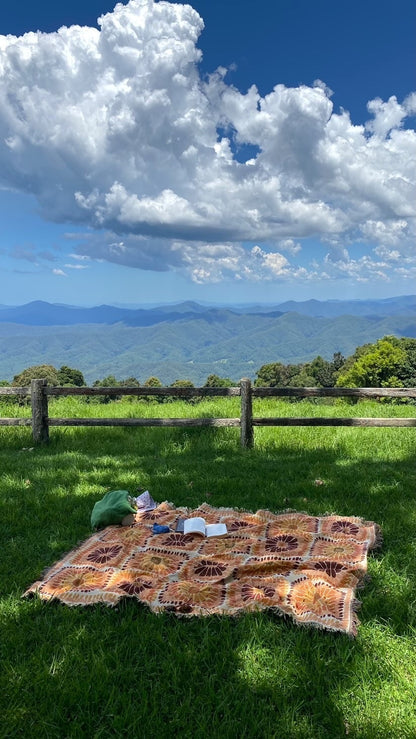 Eight Days A Week' Woven Picnic Rug / Throw