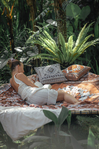 Norwegian Wood' Woven Picnic Rug / Throw