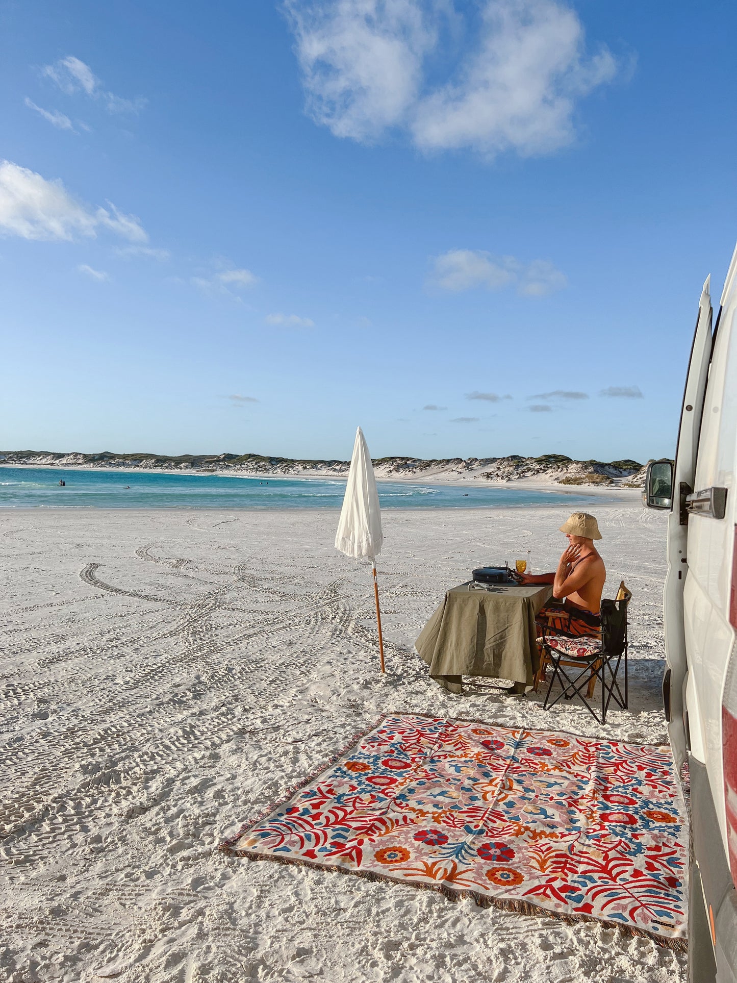 A Day In The Life' Woven Picnic Rug / Throw