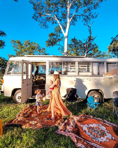 Penny Lane' Woven Picnic Rug / Throw