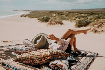 Ticket To Ride' Woven Picnic Rug / Throw