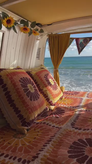 Eight Days A Week' Woven Picnic Rug / Throw