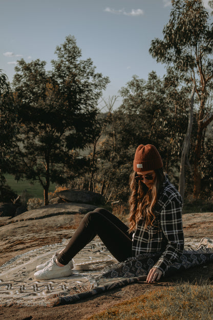 Hey Jude' Woven Picnic Rug / Throw