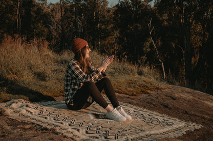 Hey Jude' Woven Picnic Rug / Throw