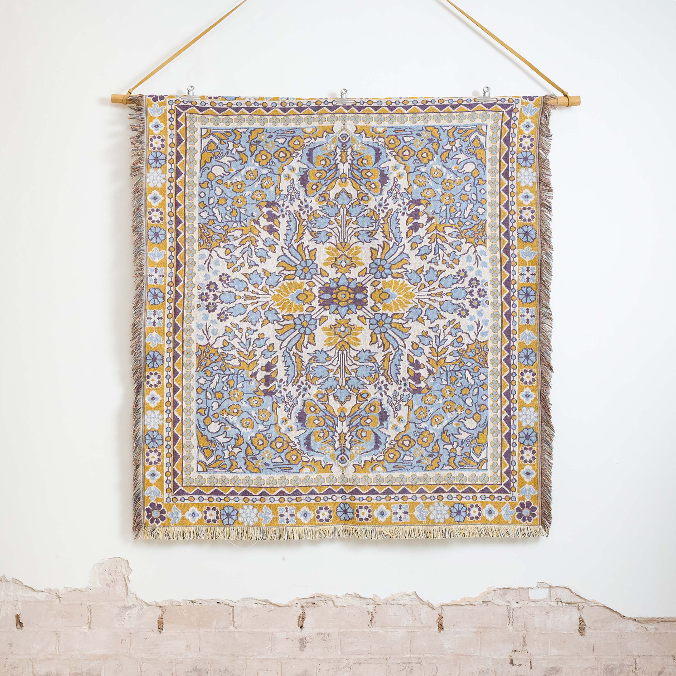 Every Little Thing' Woven Cotton Throw Rug Picnic Blanket – Hendeer