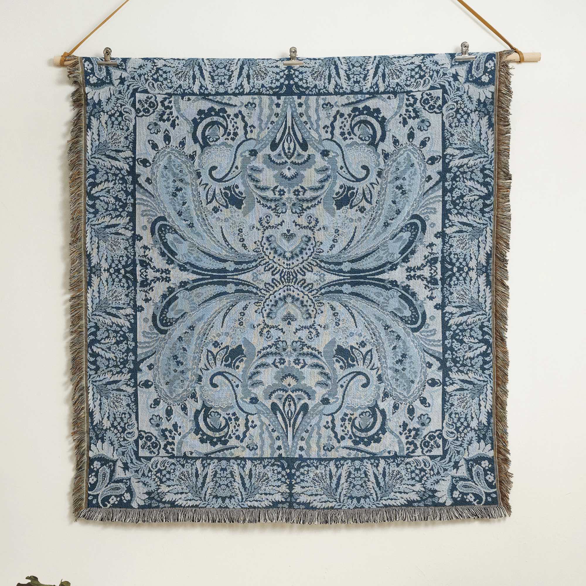 Yesterday' Woven Cotton Throw Rug Picnic Blanket – Hendeer