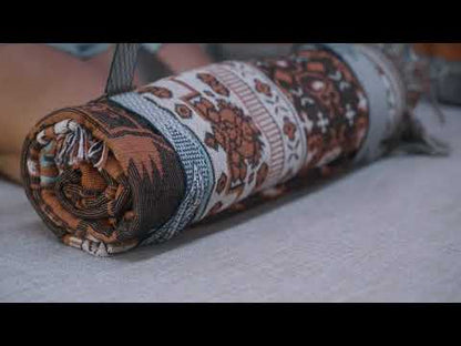 Don't Let Me Down' Cotton Carry Strap - Indigo/White